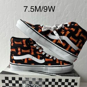 Vans x Thrasher Sk8-Hi Pro – Black/Multi Flame – Size 7.5 US (Men's)